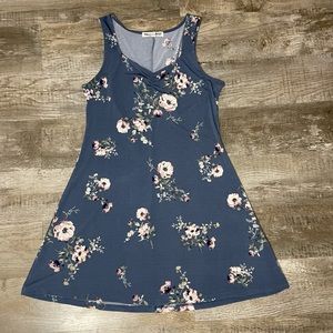 Wallflower sleeveless floral print dress
